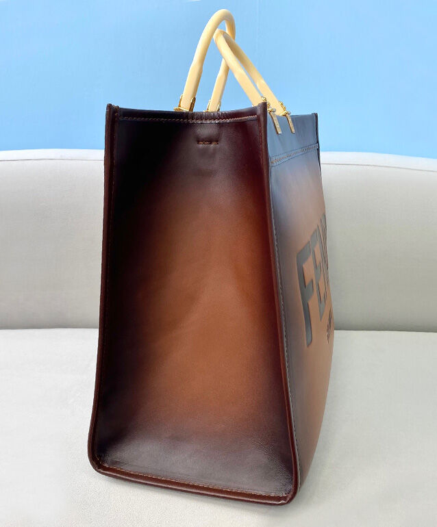 Fendi Sunshine Large Shopper Bag 8BH386 Brown